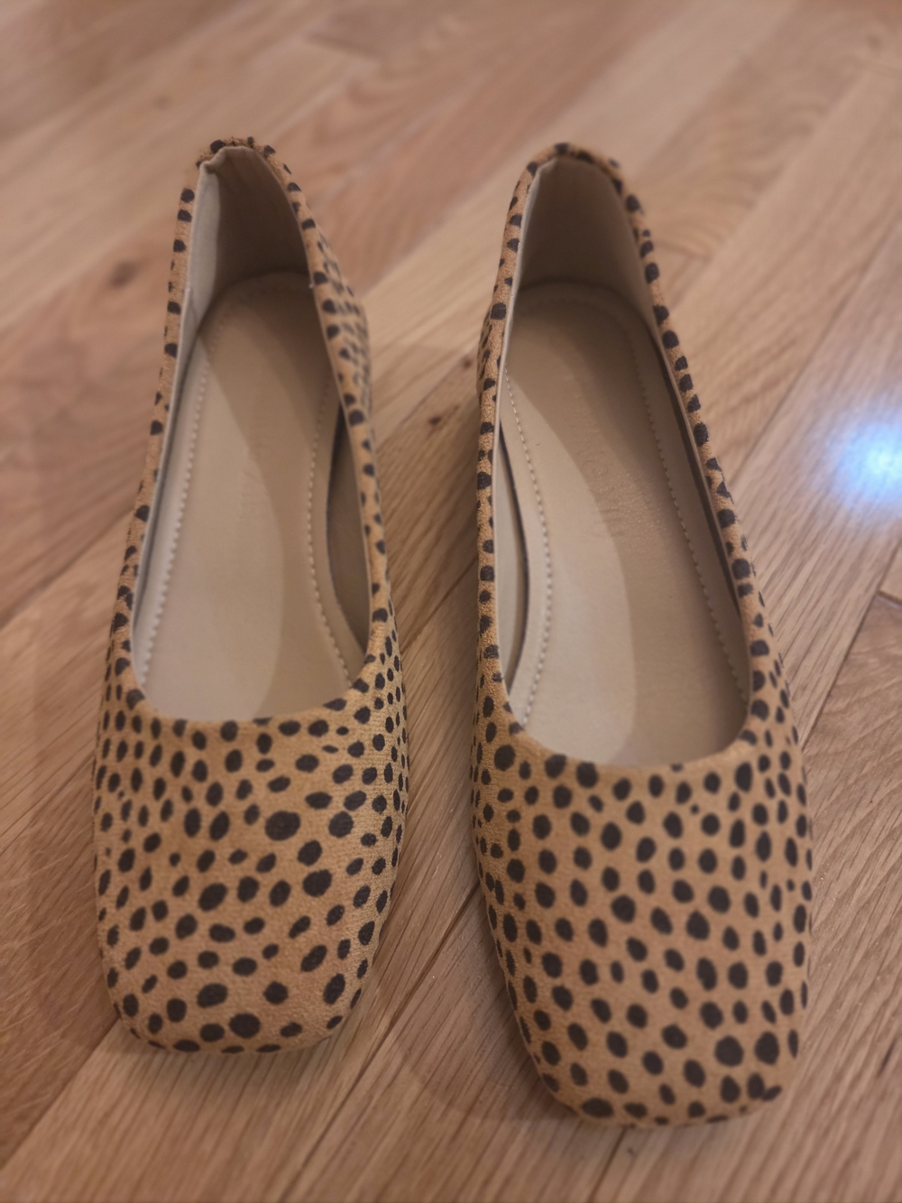 Women’s Leopard Print Shoes W/ Block Heel Sz 7-7.5